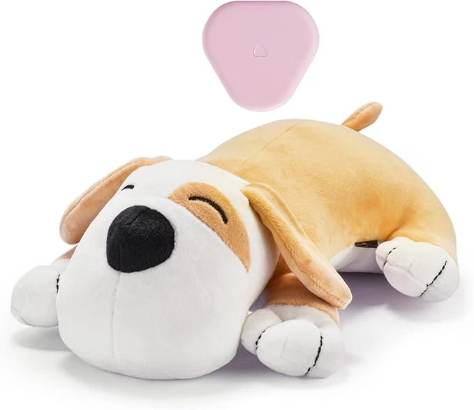 Advanced Dog Toy with Heartbeat Puppy Toy Dog Anxiety Toy to Separate Relief for Puppy Cuddle Soother Comfort Calming Create Training Sleep Aid Behavioral Aid Heartbeat Stuffed Animal YellowAbout This Long-Lasting