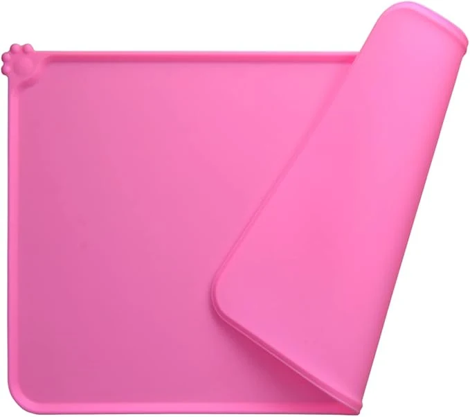 Artisan Silicone Cat Dog Bowl Mat Non-Slip Pet Feeding Mat Green