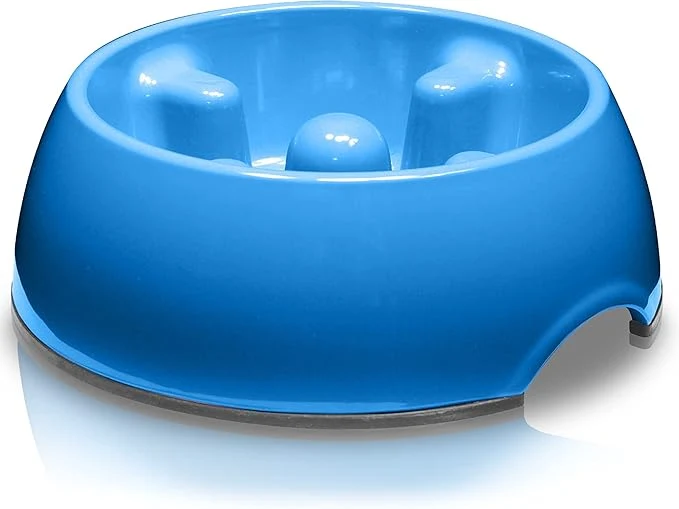 User-Friendly Dogit Slow Feeder Bowl for Wet or Dry Food Go Slow Anti-Gulping Dish Blue LargeAbout ThisOverview Powerful