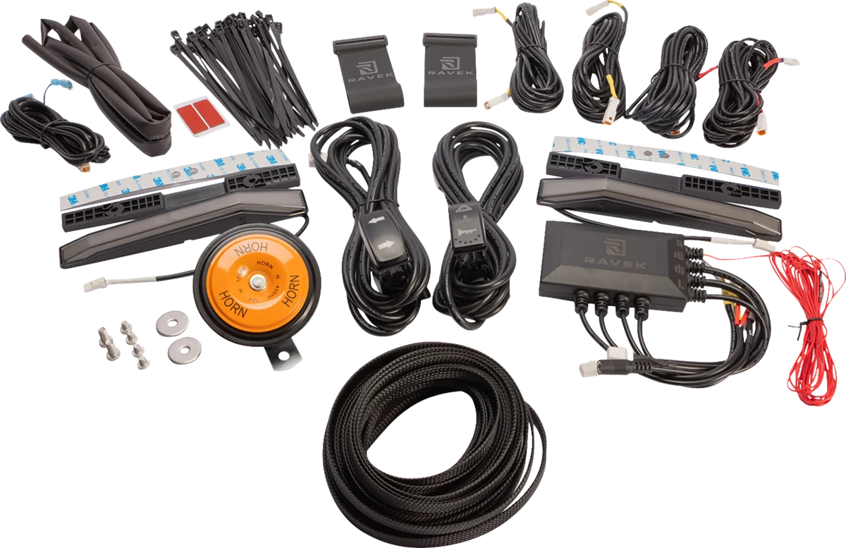 Versatile RAVEK Turn Signal Kit - Amber - White Running Lights - Maverick X3 65-302 Official