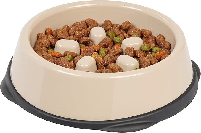 Advanced IRIS USA 2 Cups Slow Fedder Dog Bowl Anti-Choking Anti-Slip Easy to Clean Interactive Puzzle Toy Healthy Digestion Short snouted Dogs Cats Other Pets BPA PVC Phthalate Beige BlackAbout ThisOverview Genuine