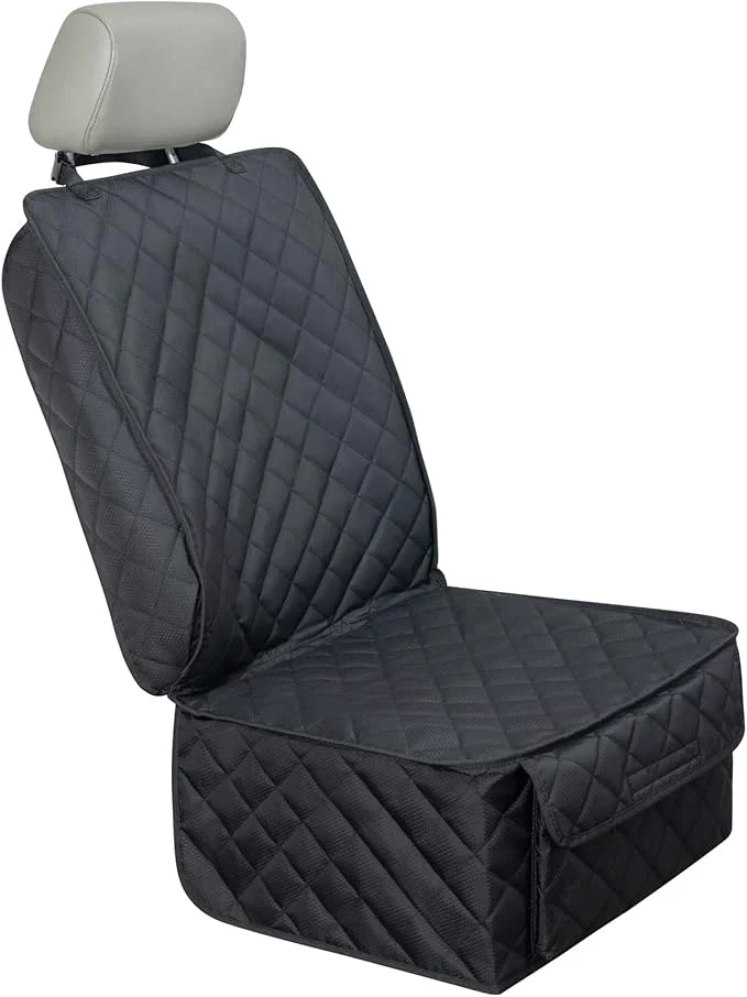 Artisan Waterproof Front Seat Cover Dog Car Seat Covers Nonslip and Full Protection with Side Flaps Fits Most Cars Trucks SU Black 1Pack About ThisOverview Consistent