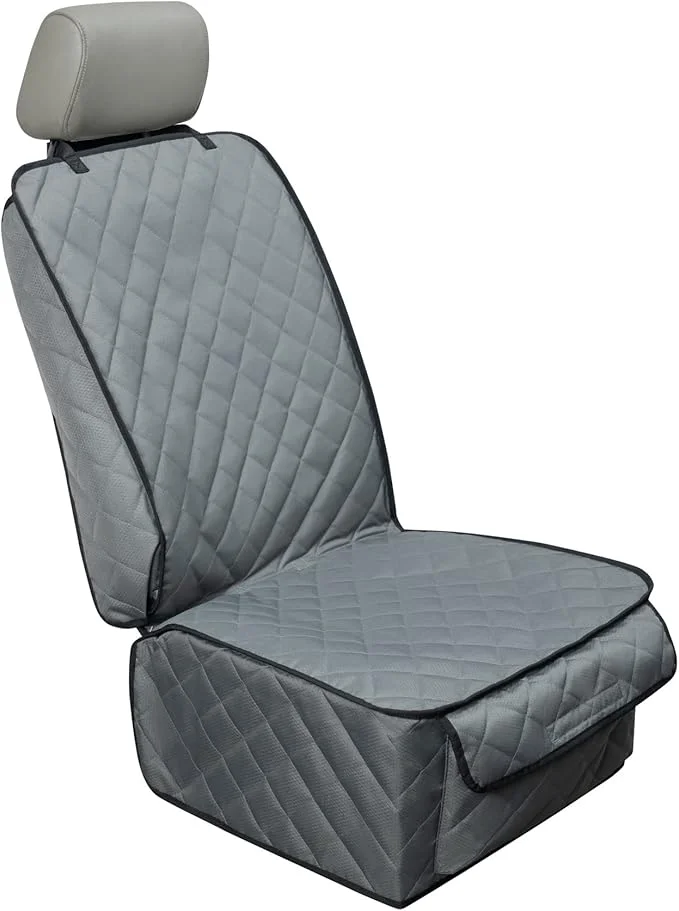 User-Friendly Waterproof Front Seat Cover Dog Car Seat Covers Nonslip and Full Protection with Side Flaps Fits Most Cars Trucks SU Grey 1Pack About ThisOverview Classic
