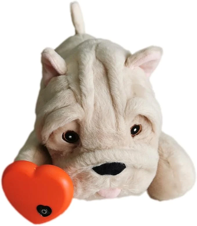 Expertly Made HonourHope Dog Heartbeat Toy for Anxiety Relief Soft Plush Toy Pet Calming Puppy Behavioral Training Aid Pet Companion Pillow for Puppy Dog Cat Kitty - Shar PeiAbout This Detailed