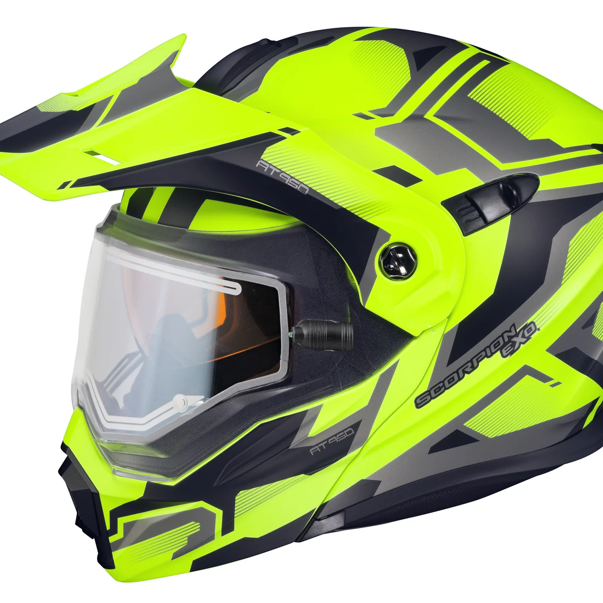Original Scorpion - Exo At950 Cold Weather Helmet Ellwood Hi Vis Sm Electric Natural