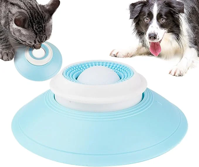 User-Friendly Dog Cat Licks Toys for Liquid Food Anxieties Relief Slow Feeder Dog Lick Ball Treat Dispenser Non-Slip Licking Bowl Enrichment Toys to Keep ThemAbout ThisOverview Durable