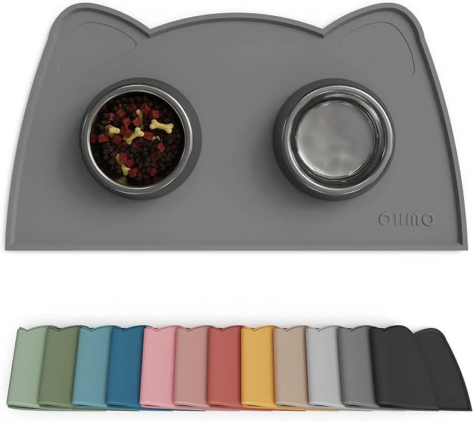 Trusted OHMO - Cat Food Mat Silicone Pet Feeding Mat Fine