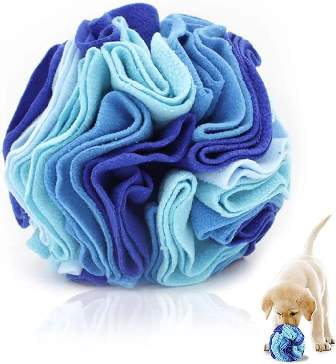 Green WishLotus Dog Snuffle Ball Interactive Dogs Toys Ball Dog Brain Stimulating Puzzle Toys for Dogs Enrichment Game Feeding Mat Slow Feeder Stress Relief Blue About This Smooth