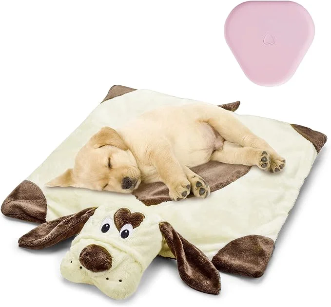 Powerful Puppy Heartbeat Toy Heartbeat Stuffed Animal for Puppy Anxiety Relief and Calming Aid Dog Heartbeat Toy for Pet Comfort Sleep Aid CuddleAbout This Top-Quality