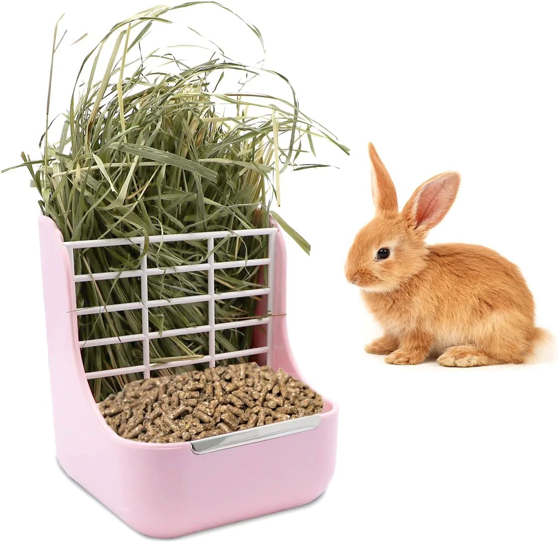 Artisan Litewoo Rabbit Hay Feeder Food Bowl Feeding Rack for Small Animal Guinea Pig Chinchilla Bunny Cage Accessories Effective