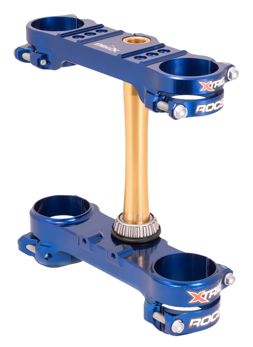 Top-Quality XTRIG Triple Clamp - 22 mm - Blue 501350701101 Next-Generation