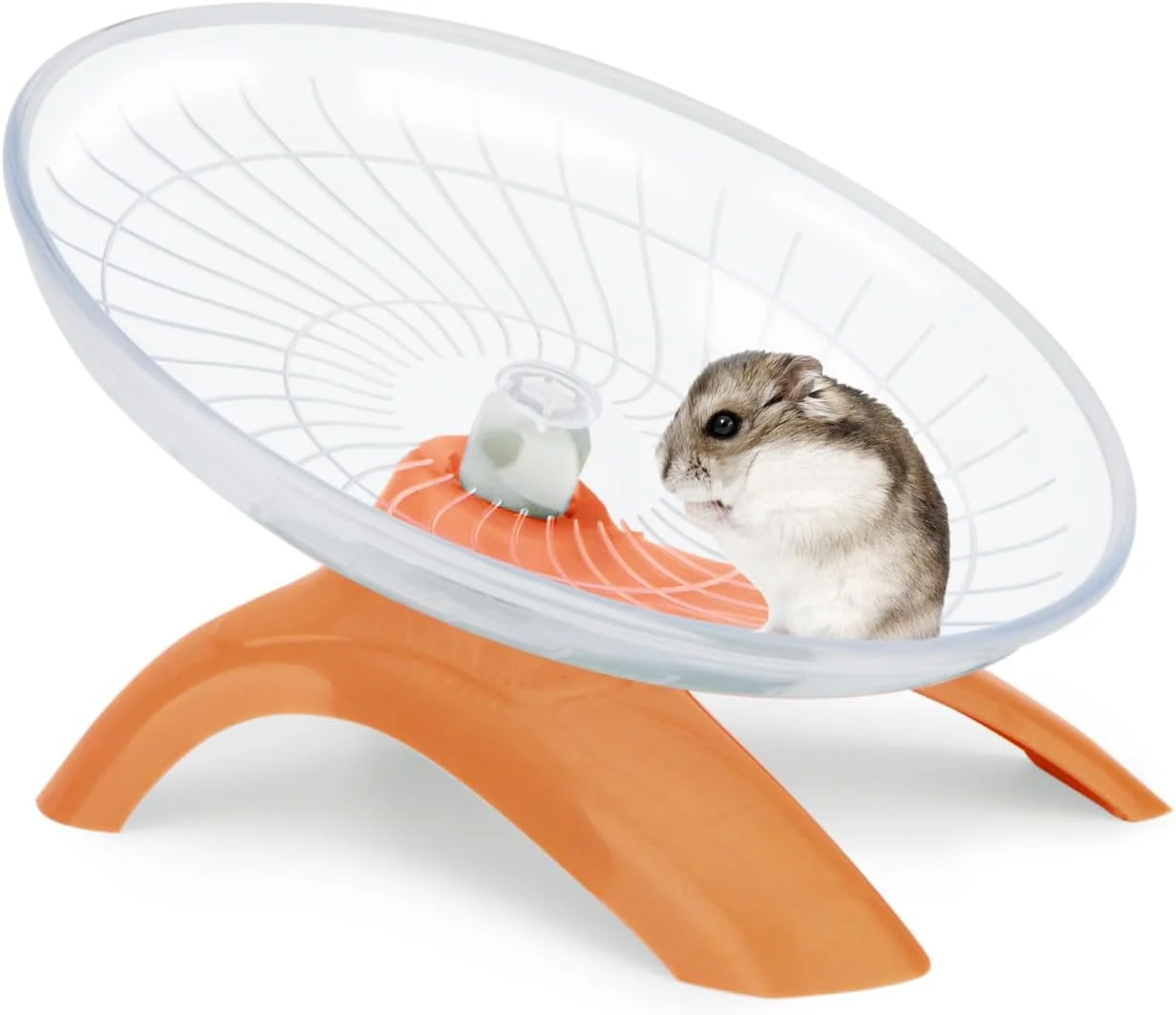 Top-Quality Hamster Wheel Silent Hamster Exercise Wheel Running Spinner Hamster Flying Saucer for Hamsters Gerbils Mice and Other Small Pets Orange Consistent