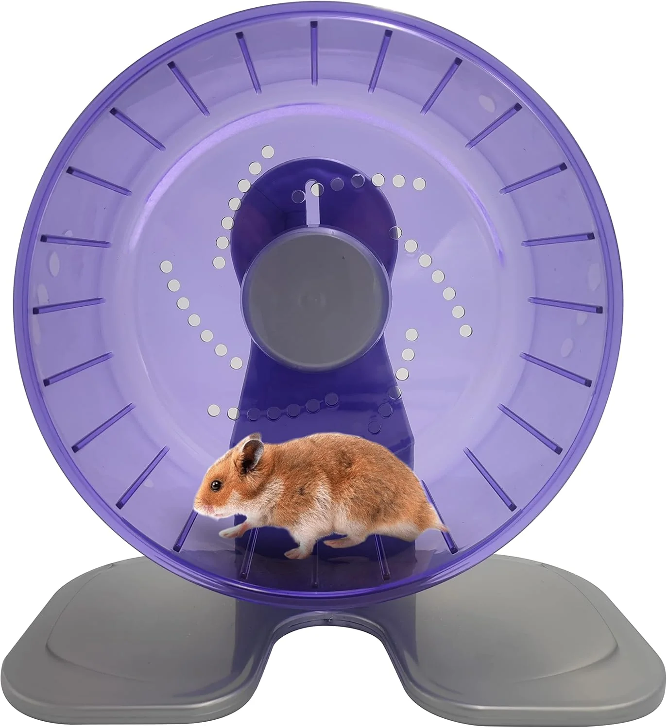 Casual Petest Hamster Exercise Wheel Silent Spinner Hamster Running Wheels Diameter 8.3 inch Purple Fine
