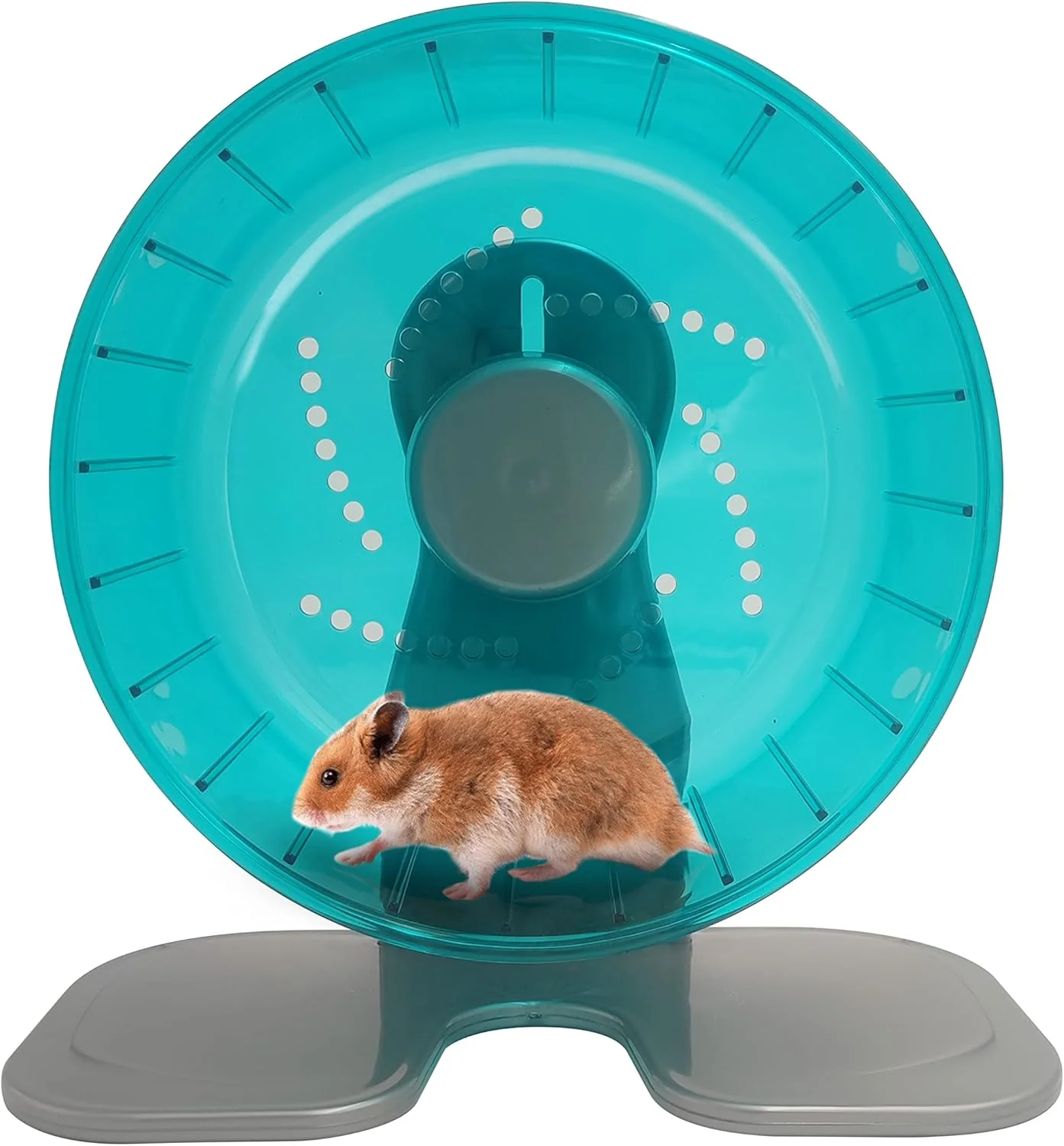 Sophisticated Petest Hamster Exercise Wheel Silent Spinner Hamster Running Wheels Diameter 8.3 inch Green Reusable