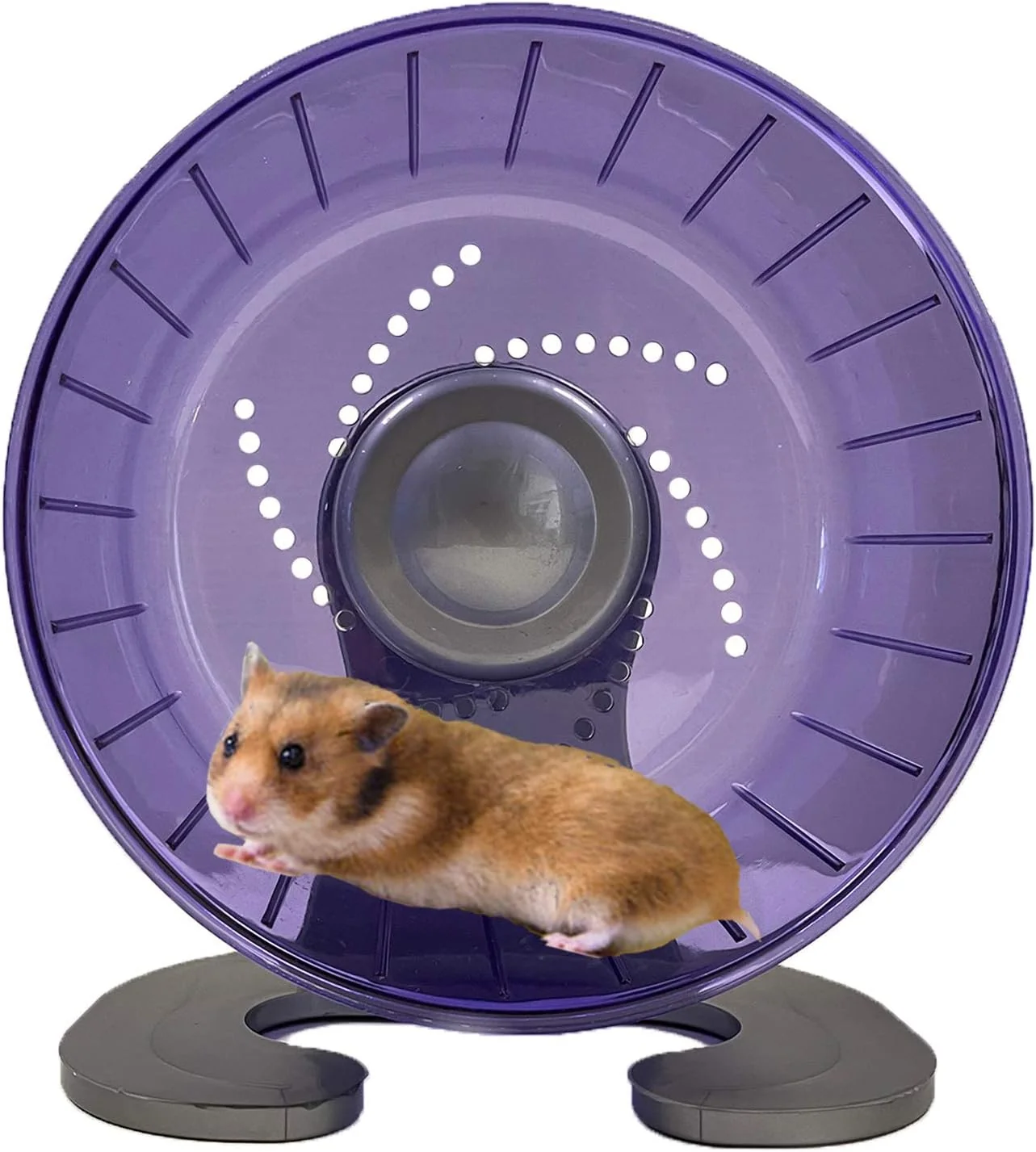 Authentic Petest Hamster Exercise Wheel Silent Spinner Hamster Running Wheels Diameter 6.7 inch Purple Excellent