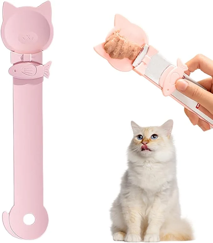 Authentic PETPAWLOVELY-1PCS Cat Treat Spoon Squeeze Cat Strip Feeder spoon Multi-Function Dispenser spoon Easy Feeding Spoon for Licky Treats Pet Food Spoon for Wet Food Pink About ThisOverview Long-Lasting