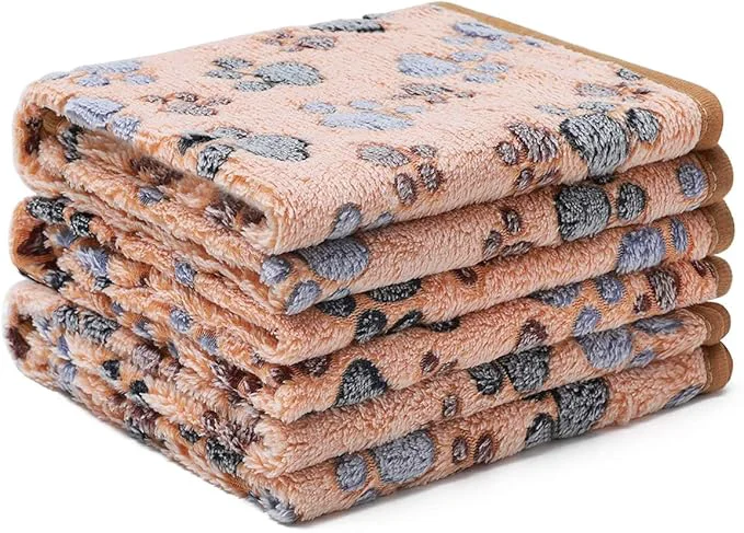 Excellent Luciphia 1 Pack 3 Blankets Super Soft Fluffy Premium Fleece Pet Blanket Flannel Throw for Dog Puppy Cat Paw Brown Pink White Small 23x16 inch About ThisOverview Efficient