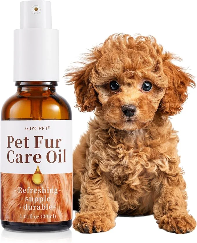 High-End Pet Fur Care Oil - Detangles Reduces Shedding - Adds Shine with Collagen Natural Oils - Leave-in Conditioner for Dogs Cats - 1.01 fl. ozAbout ThisOverview Selected
