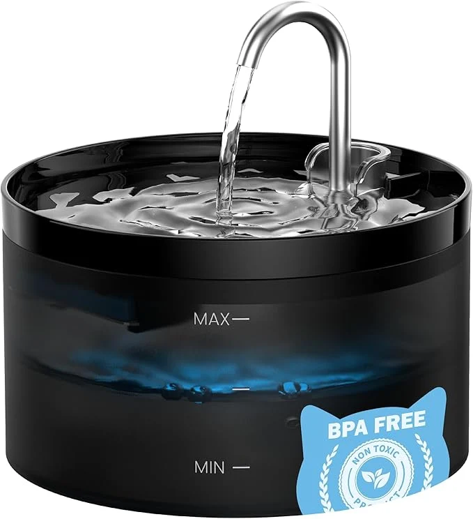 Verified Cat Water Fountain Dog Bowl Fountains - Automatic Pet Dispenser - Dogs Drinking Waterer Bowls Indoor - Auto Watering Dish Supplies - Easy Cleaning Animal Machine - Quiet 67oz 2L Kitty Drink FountainAbout ThisOverview Classic