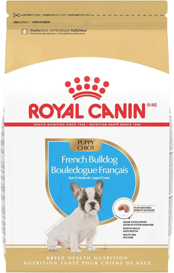 Durable Royal Canin Breed Health Nutrition French Bulldog Puppy Dry Dog Food 10.5 lb BagAbout This Enhanced