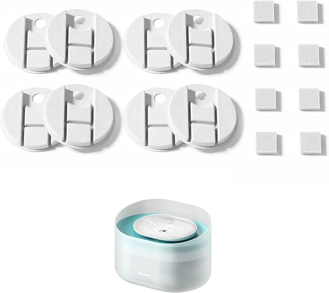 Superior PETLIBRO Filters for Capsule Dog Fountain PLWF008 4 Month Set of Filters for Dog Water Dispensers 8 Count Pack WhiteAbout ThisOverview Consistent
