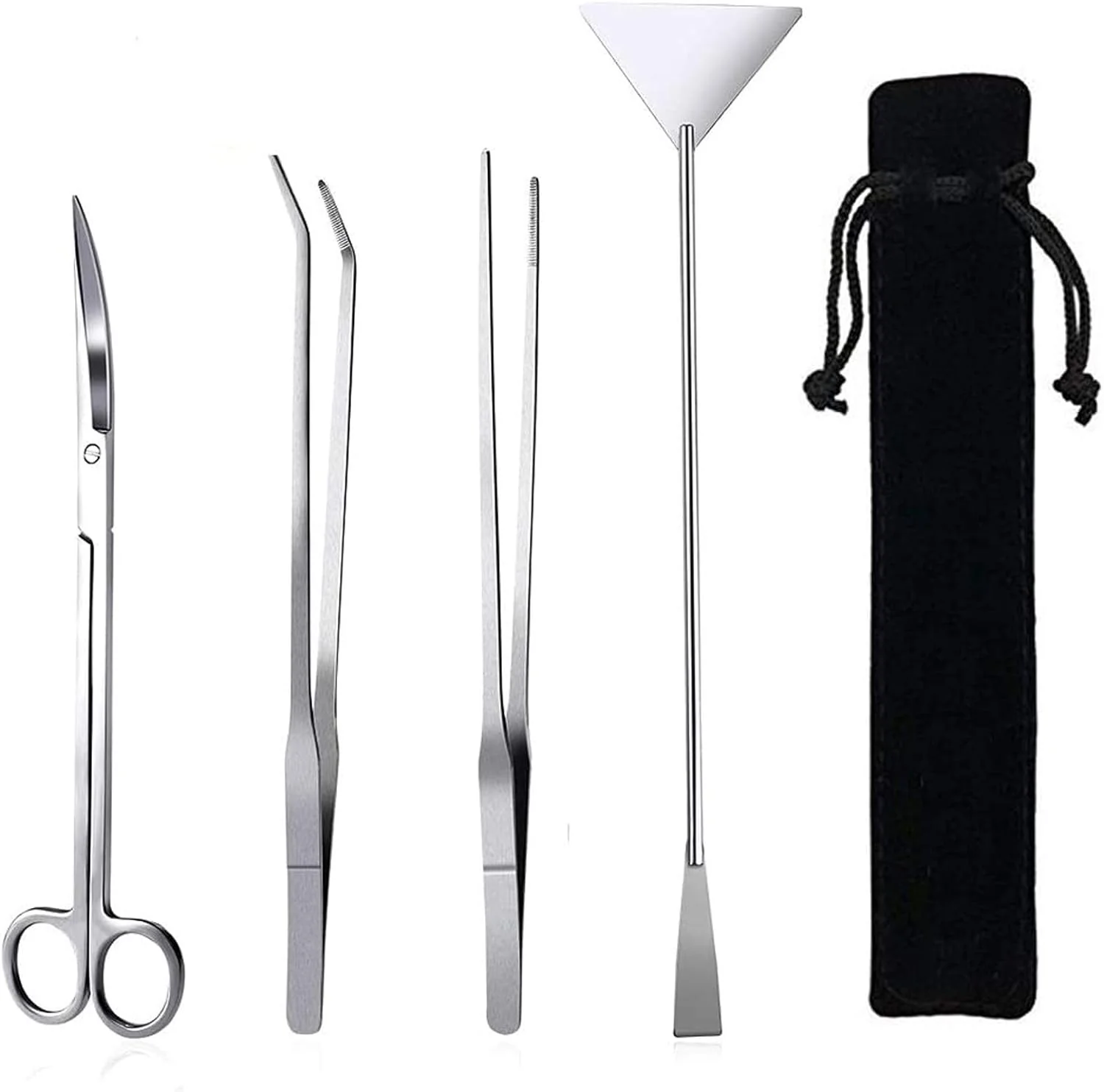 Clean Aquarium Aquascaping Tool Long Tweezers Scissors Spatula Refined