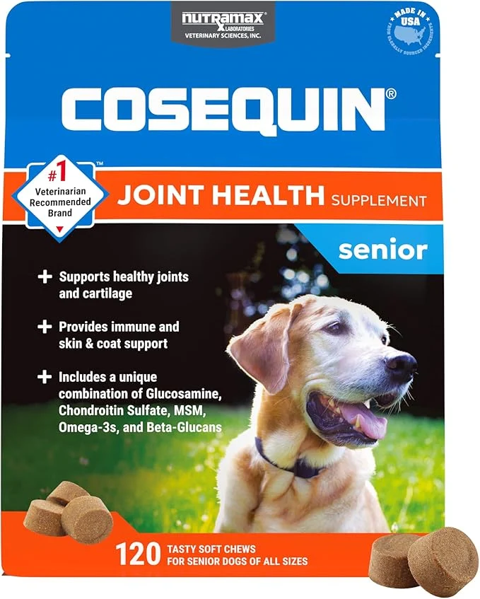 Elegant Nutramax Cosequin for Senior Dogs Joint Health Supplement Contains Glucosamine Chondroitin MSM Omega-3s and Beta-Glucan Supports Joint Skin and Coat Immune Health Soft Chews 120 CountAbout ThisOverview Quality