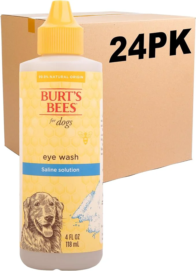 Versatile Burt's Bees for Pets Dog Eye Wash with Saline Solution Gentle Eye Cleaner for Dogs and Puppies Tear Stain and Debris Rinse for Sensitive Eyes Natural Origin Formula 4 Fl Oz - 24 PackAbout ThisOverview Crafted