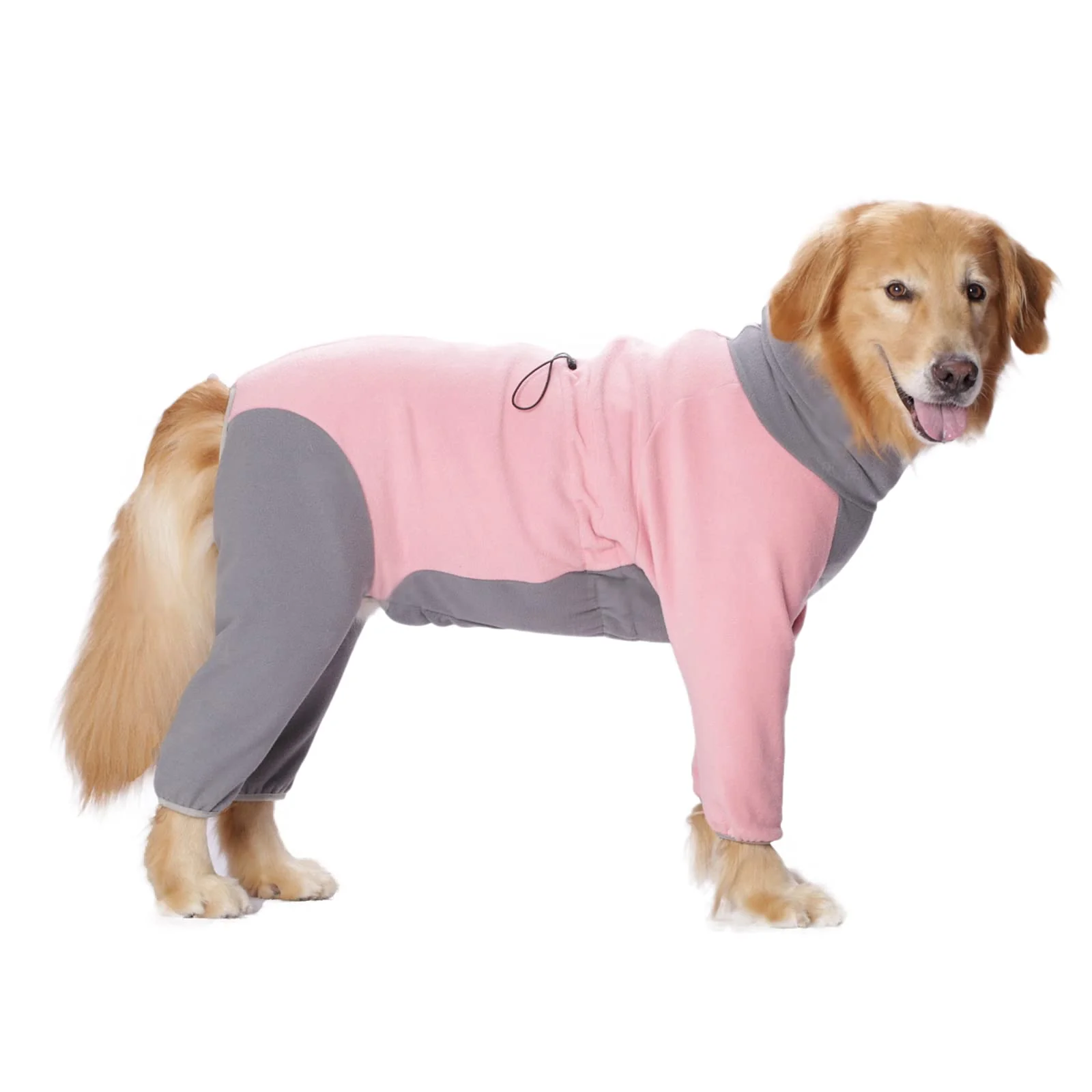 Comfortable Yeapeeto Pink Dog Winter Coat - Warm Fleece Full-Body Jumpsuit XL–7XL Stylish