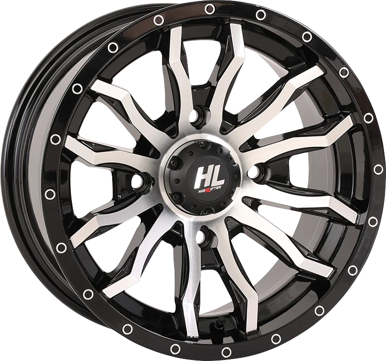 Trusted HIGH LIFTER Wheel - HL21 - Front Rear - Gloss Black w Machined - 22x7 - 4 156 - 4 3 10 mm 22HL21-1156 High-Performance