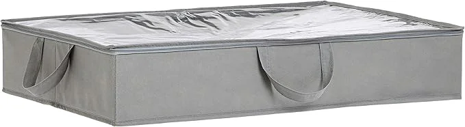 Convenient Amazon Basics Under Bed Fabric Zipper Storage Container Bags with Window and Handles 2-Pack 30.2 x 20 x 5.7 inches GrayAbout ThisOverview Professional