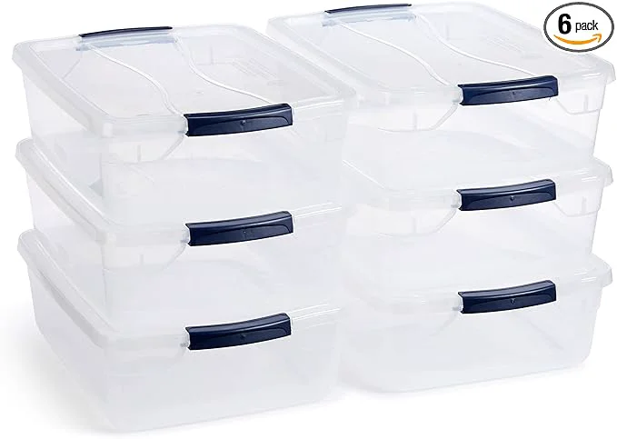 World-Class Rubbermaid Cleverstore 17 Qt Clear Storage Bins with Lids 6-Pack Stackable BPA- Made in USAAbout ThisOverview Prestigious