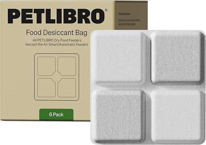 Artisan PETLIBRO Pet Food Desiccant Bag 6 Packs Upgrade Desiccant Packets Keep Cat Food Dog Food Dry and Fresh Suitable Model PLAF001 PLAF101 PLAF005 PLAF006 PLAF103 PLAF203About ThisOverview Advanced
