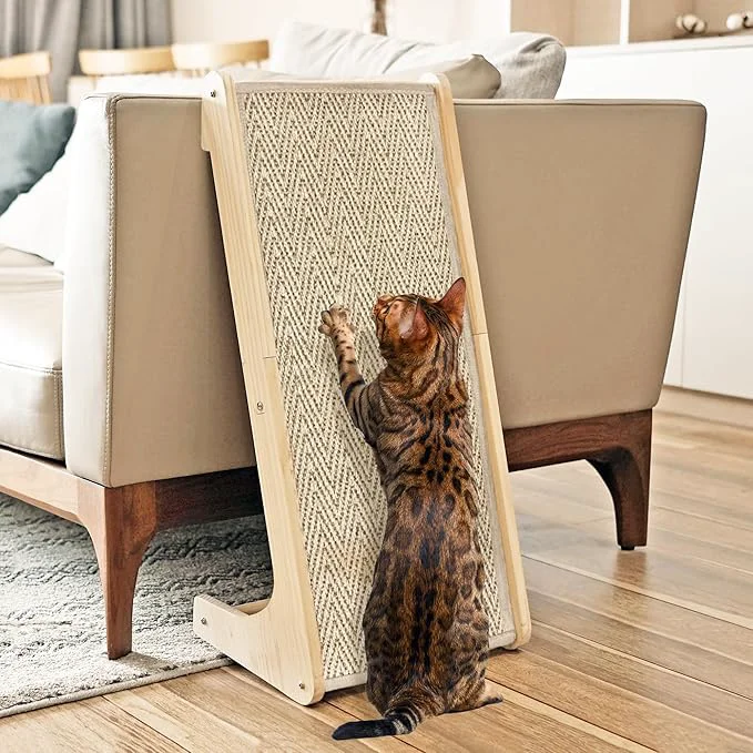 Casual PETKARAY Cat Scratcher Sisal Scratching Ramp L Shape Cat Scratch Pad for Indoor Cats Wall Furniture Protector Large SizeAbout ThisOverview Advanced