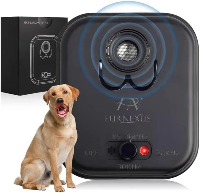 Advanced Ultrasonic Dog Bark Deterrent Device up to 50Ft Range High-Frequency Anti-Barking Stopper for Dogs with 3 Modes Indoor Outdoor Control Neighbor-Friendly Silencer BoxAbout This Elite