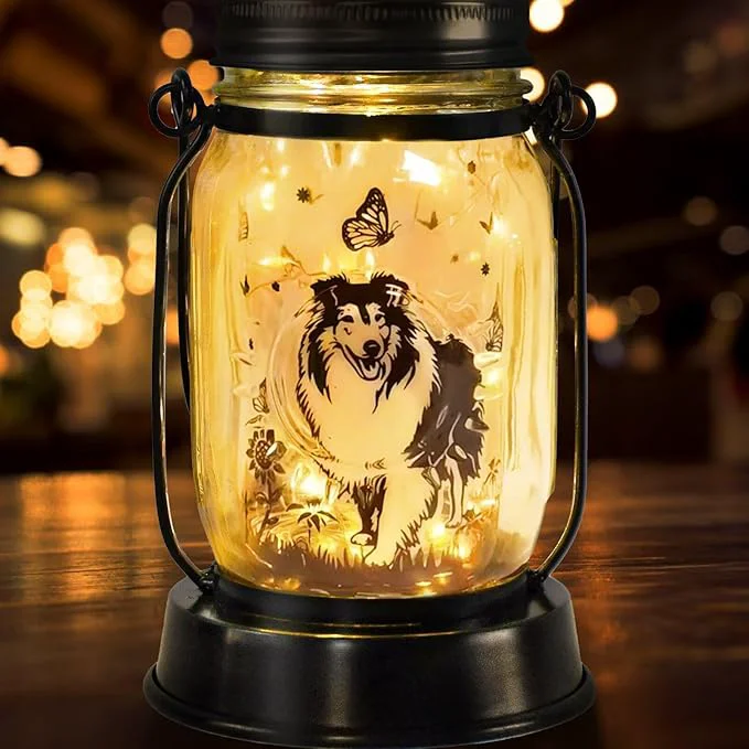 User-Friendly kyoryuger Sheltie Gifts for Women Men Sheltie Solar Lanterns Dog Mom Birthday High-Grade