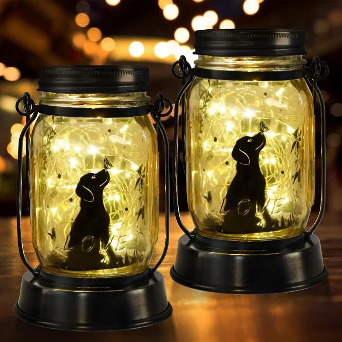 Functional kyoryuger Dog Solar Lanterns 3in1 Dog Light Garden Decor Gifts Easy-to-Use