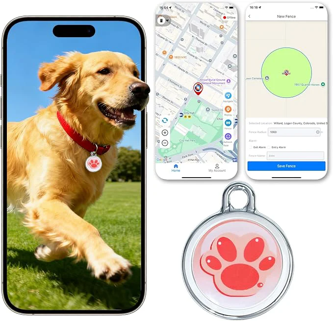 Certified 2025 GPS Tracker for Pet No Monthly Fee No SIM Card Needed -Time Superior