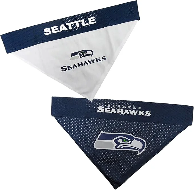 Trusted Pets First NFL Seattle Seahawks Reversible Bandana Size XX-Large Verified