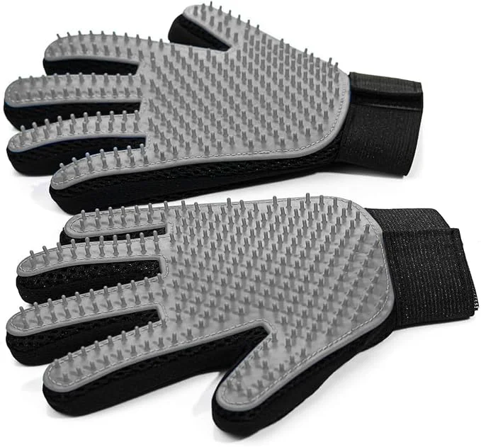 Verified Pet Hair Removal Glove for Dogs Cats Bathing and Washing Safe for Effective