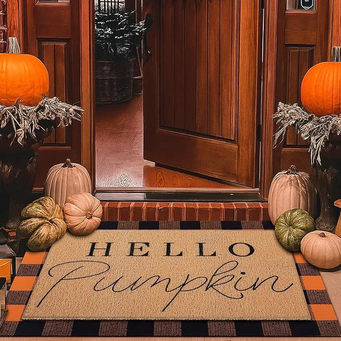 Verified Tinideya 2 Pcs Door Mat Welcome Non Slip Coir Mats Floor Layering Doormats Efficient