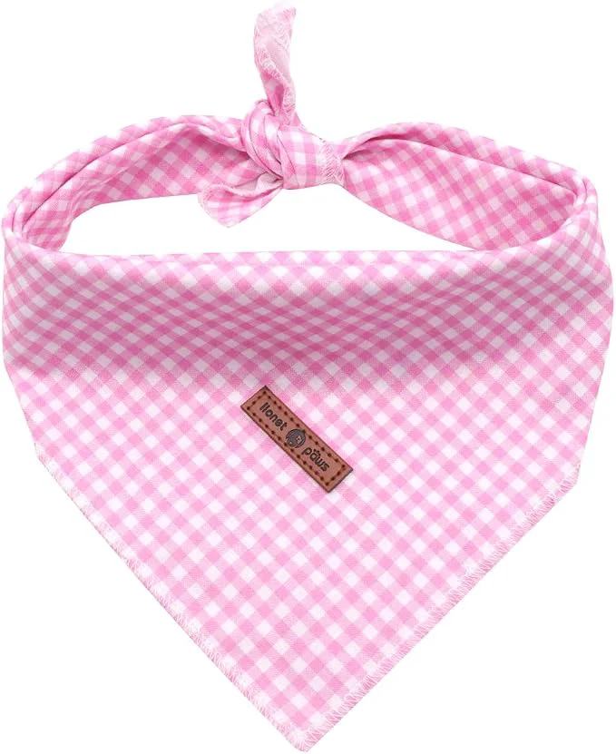 Stylish Lionet Paws Dog Bandana Washable Cotton Handkerchief Scarf Triangle Bandana Premium Material