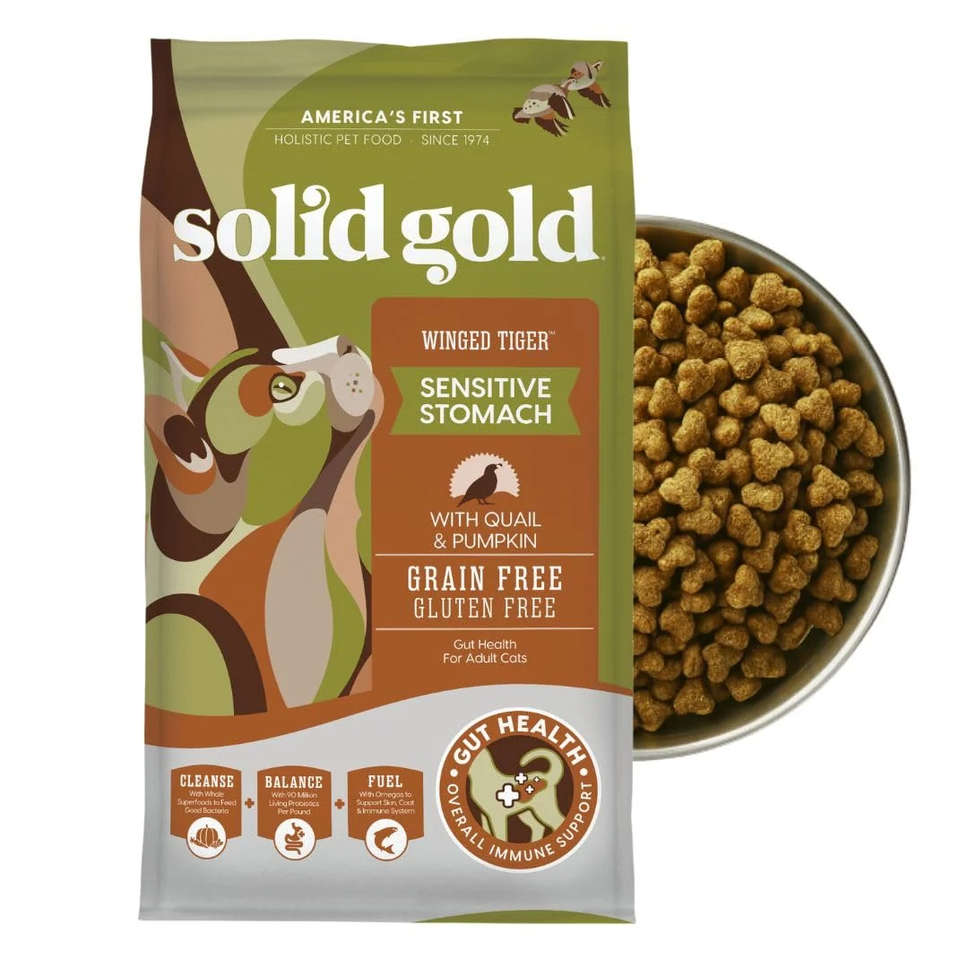 Proven Solid Gold Sensitive Stomach Dry Cat Food – Grain Quail Pumpkin Outstanding