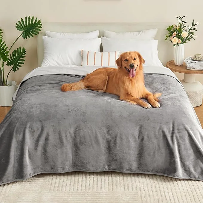 Powerful Waterproof Blanket 80 x90 for Adults Reversible Waterproof Bed Cover for Dogs Clean