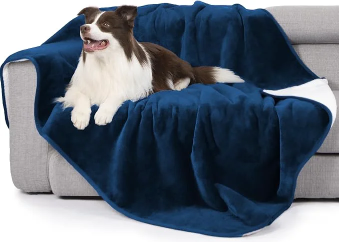 Versatile gogobunny Waterproof Bed Blanket Reversible Sherpa Fleece Throw Blanket First-Class
