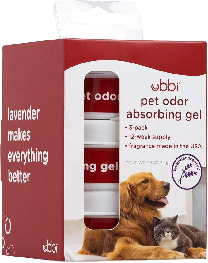 Effective Ubbi Pet Odor Absorbing Eliminator Gel Smell Removing Solid Lavender Scent Air World-Class