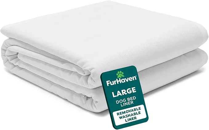 Breathable Furhaven Dog Bed Liner Water-Resistant Foam Mattress Protector Cover Sophisticated