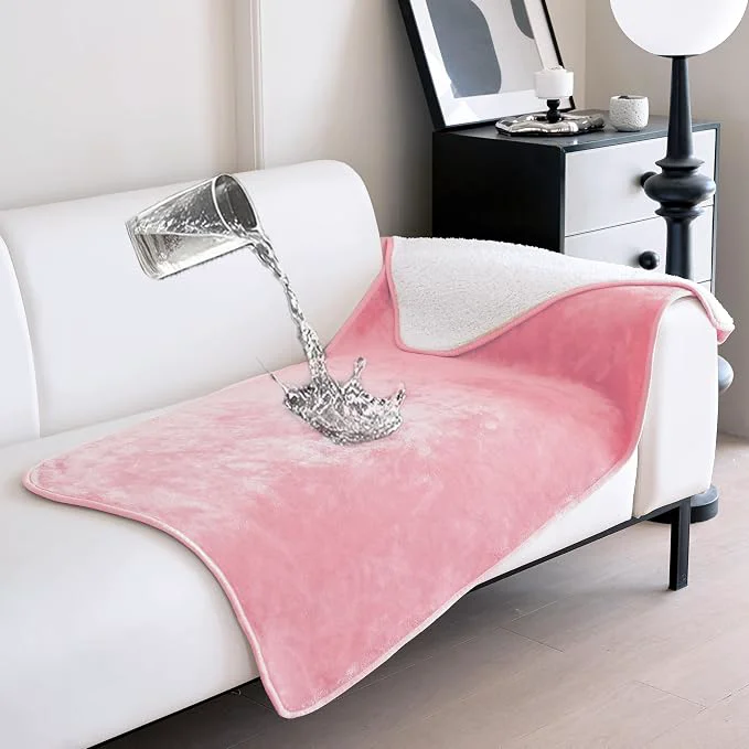 Natural gogobunny Waterproof Bed Blanket Reversible Sherpa Fleece Throw Blanket Reliable