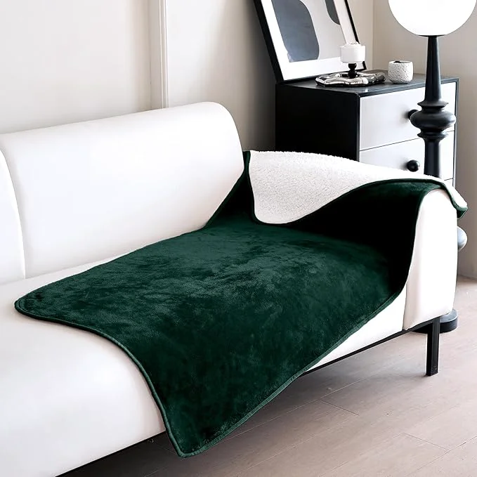 Crafted gogobunny Waterproof Bed Blanket Reversible Sherpa Fleece Throw Blanket Exceptional
