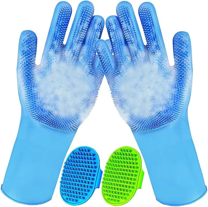 Verified 4PCS Dog Washing Glove and Dog Bath Brush Dog Shampoo Brush Scrubber for Bath Massage and Grooming Pet Shower Supplies for Short Long Hair Dogs and CatsAbout This Reusable